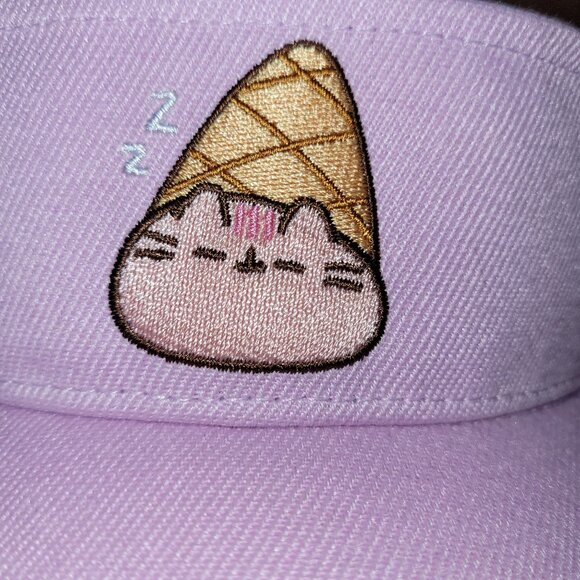 Pusheen Beach Bundle Mesh Tote Sun Visor Sand Coaster Pink Purple - Picture 6 of 14